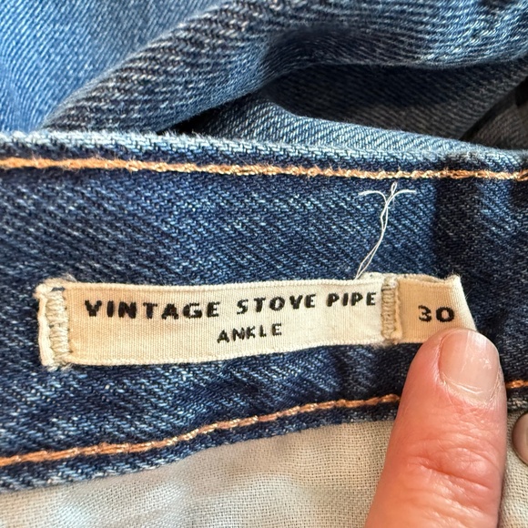 Emerson Fry x Twin Doves- Rebound Blue "Vintage Stove Pipe" Ankle Jeans, Size 30 - Picture 8 of 8